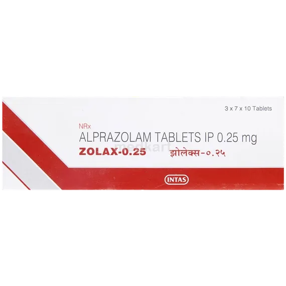 zolax 0.25mg tablet 10's